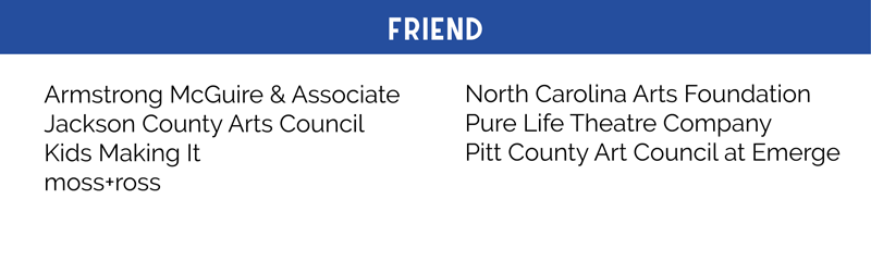 Click Here for a list of our Supporters