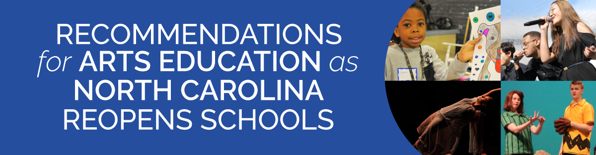 Click Here for the RECOMMENDATIONS forARTS EDUCATION as NORTH CAROLINA REOPENS SCHOOLS Report