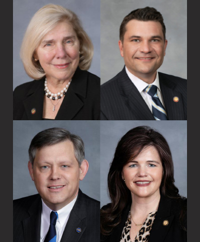 The chairs of the Caucus on Arts and Arts Education - Rep. Carney, Rep. Elmore, Sen. Woodard, & Sen. Ballard.