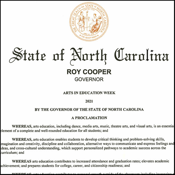 Image of the Governor's Proclamation