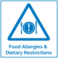 Food Allergy and Dietary Restrictions Icon - Click for More