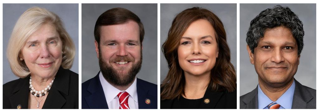 Rep. Becky Carney, Rep. Kyle Hall, Sen. Vickie Sawyer, and Sen. Jay Chaudhuri 