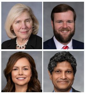 Rep. Becky Carney, Rep. Kyle Hall, Sen. Vickie Sawyer, and Sen. Jay Chaudhuri