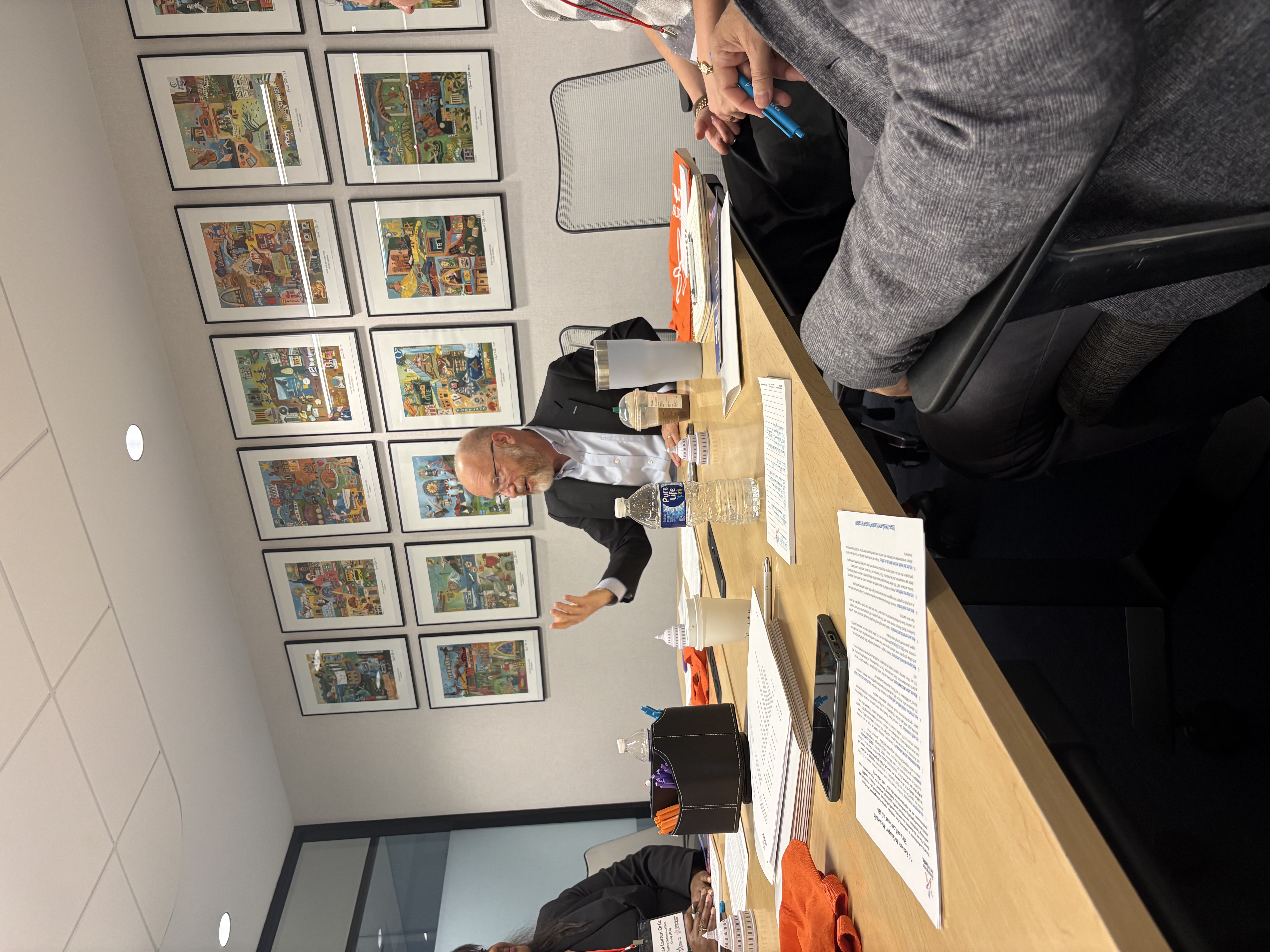 Randy Cohen form Americans for the Arts speaking at a table